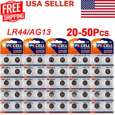 LR44 Button Cell 1.5V Alkaline Batteries AG13 A76 Watch Toy Calculator 10-50pc picture