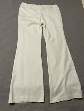 Worthington Women's Curvy Fit Size 14 Slacks Trousers Wide Leg White 32” Inseam picture