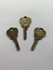 3 Vintage F.W. Stewart Key Blanks Lot H 176 R Uncut H176R Keys FW picture