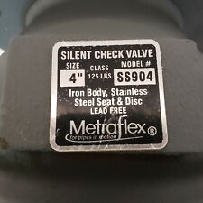 METRAFLEX SS904 CLASS 125lbs Size 4inch IRON WAFER SILENT CHECK VALVE  picture