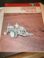 Vintage Oliver Co 3 PT HITCH Mowers 351 356 Advertising Brochure 1960's picture