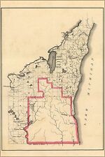 Poster, Many Sizes; Map Of Wisconsin Territory, 1835 picture