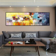 LMOP029L large wide abstract modern hand painted oil painting on canvas art picture
