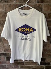 Vintage 90's KOMA OLDIES 92.5 FM AM 1520 Oklahoma City Radio Station T-Shirt picture