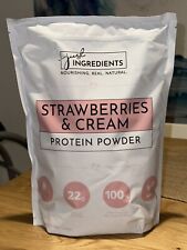 Just Ingredients Protein Powder Strawberries & Cream 34.92 oz Exp 09/2025 picture