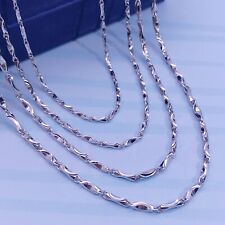 PT950 Pure Solid Platinum 950 Chain Men Women Bead Link Necklace 15''-24'' picture
