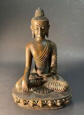 Beautiful Ancient Bronze Seating Buddha Statue With Perfect Details, Rarity picture