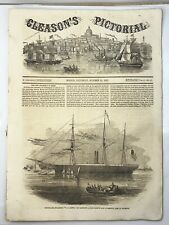 Vintage Gleason's Pictorial - Oct 25 1851 - News - Travel - Portraits - New York picture