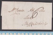 Letter with Bishop Mark 23/SE posted to Leek, Staffordshire - 23 Sep 1786 picture