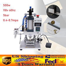Hot Foil Stamping Machine 550W Air Pneumatic For Leather PU Logo Press 8x10cm picture