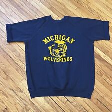 VTG Untagged Michigan Wolverines Champion 70s Russell Athletic 80s Cut Crewneck picture