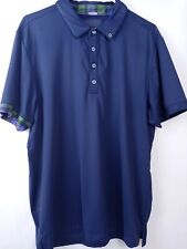 William Murray Men's (L) Blue Short Sleeve Performance Polo Golf Shirt picture