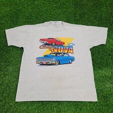Vintage 1968 Chevrolet Nova Shirt XL-Short 24x27 Single-Stitch Gray Muscle-Car picture