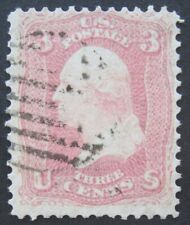 USA 1861-62 3c #64b Rose Pink F-VF with Cork Cancel + ID T. Crowe cat.$150 picture