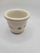 Longaberger Pottery Woven Traditions Heritage Green Votive Candle Holder picture