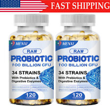 2×120 Digestive Enzymes Prebiotic & Probiotics Gas, Constipation&Bloating Relief picture