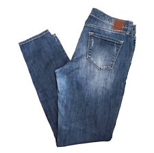 Dear John Womens Jeans Medium Wash Blue Denim Skinny Lightly Distressed Size 28 picture