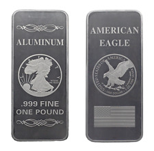 1 POUND LB OZ Fine 999 Pure Walking Liberty American Eagle Bar Silver Aluminum picture