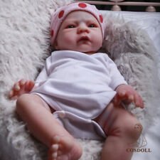 18.5 in Full Soft Platinum Silicone Baby Dolls Handmade Newborn Baby Girl Dolls picture
