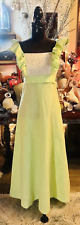 Vintage Bohemian Fae Spring Fling Mint Heart Green Eyelet Lace Hippie Maxi Dress picture