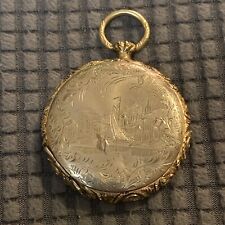 Antique Double Locket-Daguerreotype & Ambrotype-Gold Filled picture