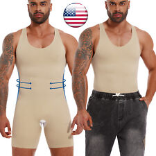 Men's Shapewear Bodysuit Full Body Shaper Compression Slimming Control Girdle picture