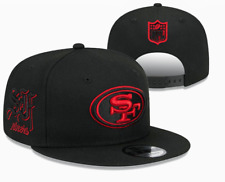 San Francisco 49ers Snapback Hat New Style Adjustable Fit Cap Black Red picture