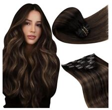 LaaVoo Tape in Hair Ext Real Human Hair 24in Brown #2  100g picture