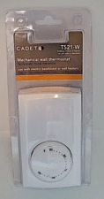 Cadet T521-W Single Pole Mechanical Wall Thermostat White picture
