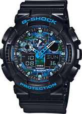 Casio G-Shock Men's Watch Black and Blue Ana-Digi Sports picture