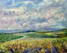 16 X 20 AskArt Listed Artist Nino Pippa Original Painting Wine Country Tuscany picture