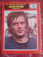 Collectible card of the great soccer player Silvio Marzolini picture