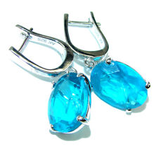 Blue  Perfection London Blue Topaz  .925 Sterling Silver earrings picture