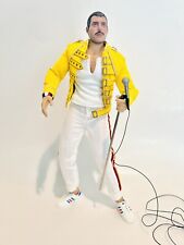 QUEEN FREDDIE MERCURY OOAK WEMBLEY ARENA PERFORMANCE INSPIRED 12” POSABLE DOLL picture