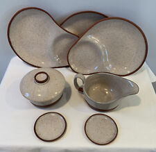 8 PC Set Mid-Century Modern Southern Harvest by Albert Of Georgia Glazed Pottery picture