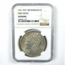 1921 Top 100 Wide Reeds Morgan About Unc NGC Silver SKU:CPC7160 picture