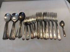 Vintage Glenmore Spoons & Forks By Madison Silver Plate 28 pcs picture