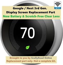 Google Nest 3rd Gen Learning Stainless Steel WIFI Smart Thermostat REPLACEMENT picture