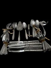 Vintage Rare Stanley Roberts Stainless Floral Flatware SRB180 Discontinued 64 + picture