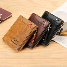 NEW Men's RFID Blocking Leather Short Wallet Credit ID Card Cash Holder Purse picture