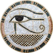 Eye of Horus Round Decor Marble Mosaic picture