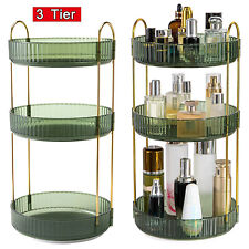 3 Tier Rotating Makeup Organizer 360° Spinning Perfume Cosmetic Storage Tray picture