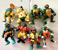 Vintage 1991 TMNT Lot of 8 Playmates Toys Action Figures (E2) picture