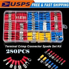 280PCS Assorted Crimp Spade Terminal Insulated Electrical Wire Connector Kit Set picture