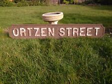 An early 20thC painted cast iron street sign, for Ortzen Street from Nottingham picture