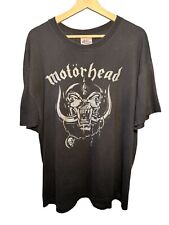 Vintage 90s Motörhead England Metal Band T-Shirt Size XL Black Stedman Tag  picture