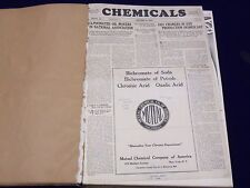 1932 JAN-DEC CHEMICALS MAGAZINE BOUND VOLUME PRICE TRENDS IMPORTS ADS - KD 662 picture