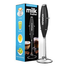 Milk Frother Handheld Battery Operated Whisk Foam Maker For Coffee With Stand picture
