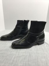 E.T. Wright Black President Dress Boot Italian Leather Size 9.5 B picture