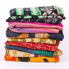 Reversible Vintage Kantha Quilts Throws Blankets WHOLESALE LOT 15 PC Heavy Gudri picture